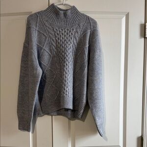 GAP Heather Gray Turtleneck Sweater